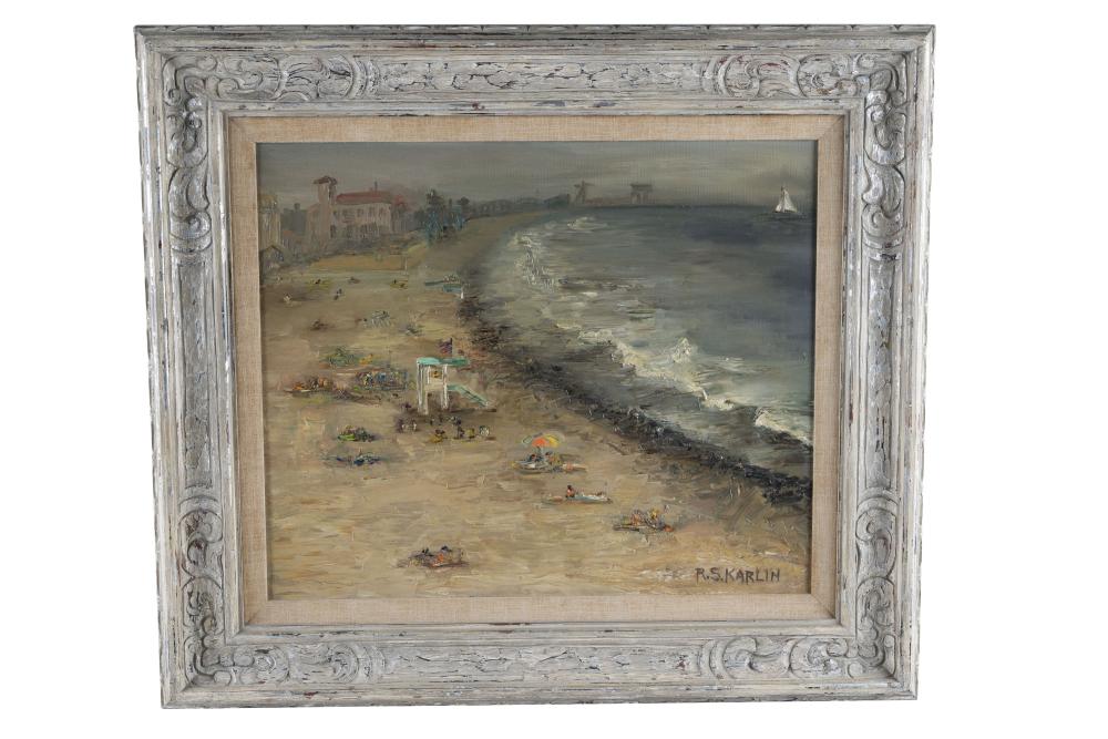R.S. KARLIN: "COASTAL SUMMER"oil on