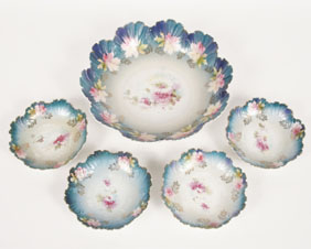 R.S. Prussia porcelain berry bowl