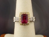 RUBELLITE, DIAMOND AND EIGHTEE