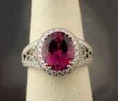 RUBELLITE, DIAMOND AND EIGHTEE