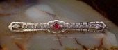 RUBELLITE TOURMALINE AND TWO-T