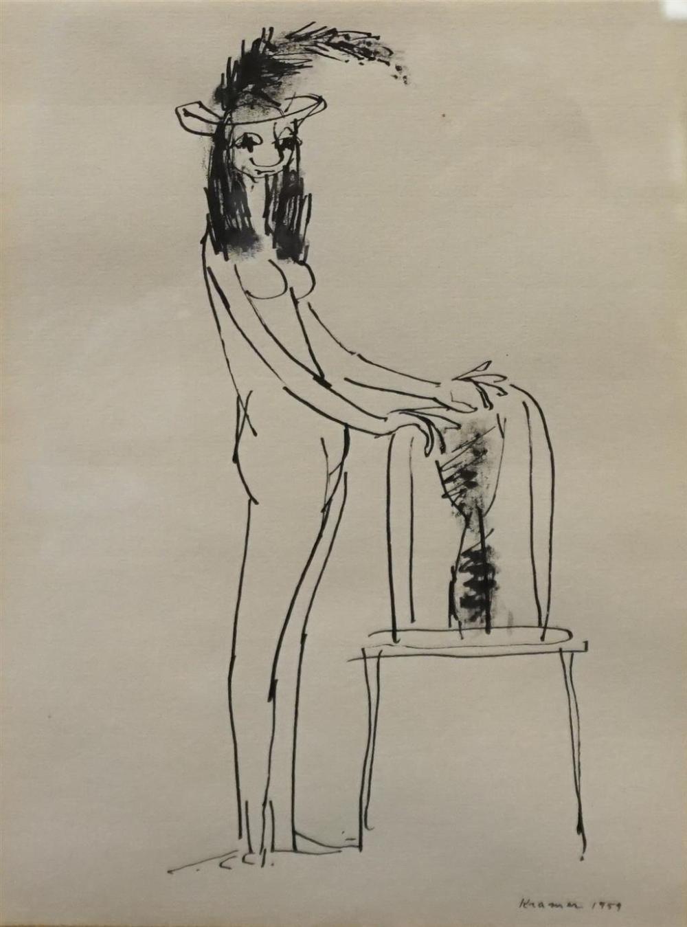 RUBEN KRAMER, GIRL WITH FEATHERED