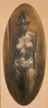 RUBEN ZION OIL ON CANVAS NUDER