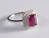 RUBY AND DIAMOND RING WITH APP