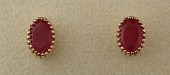 RUBY AND FOURTEEN KARAT GOLD E