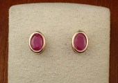 RUBY AND FOURTEEN KARAT GOLD E