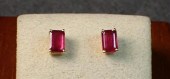 RUBY AND FOURTEEN KARAT GOLD E