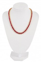 RUBY, DIAMOND & 18K YELLOW GOL