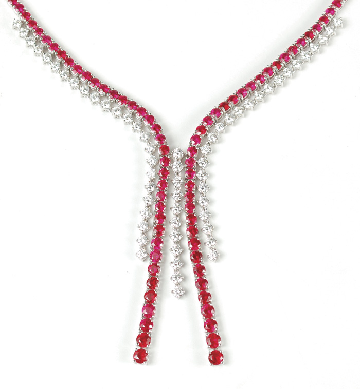 RUBY DIAMOND AND EIGHTEEN KARAT