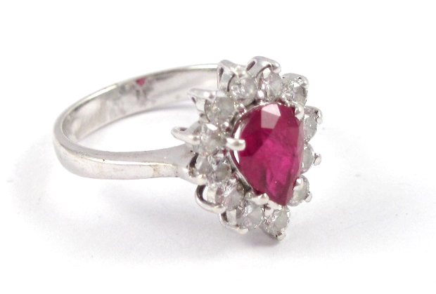 RUBY DIAMOND AND EIGHTEEN KARAT