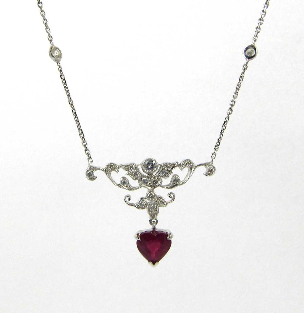 RUBY, DIAMOND AND EIGHTEEN KARAT