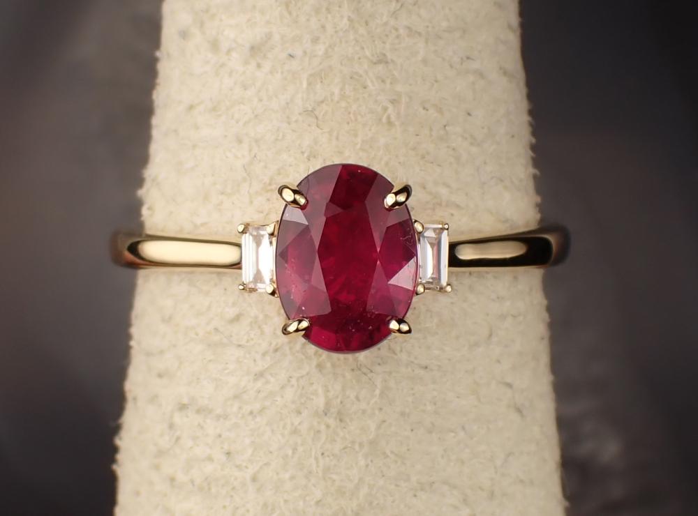 RUBY, DIAMOND AND EIGHTEEN KARAT