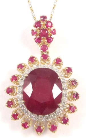 RUBY DIAMOND AND FOURTEEN KARAT