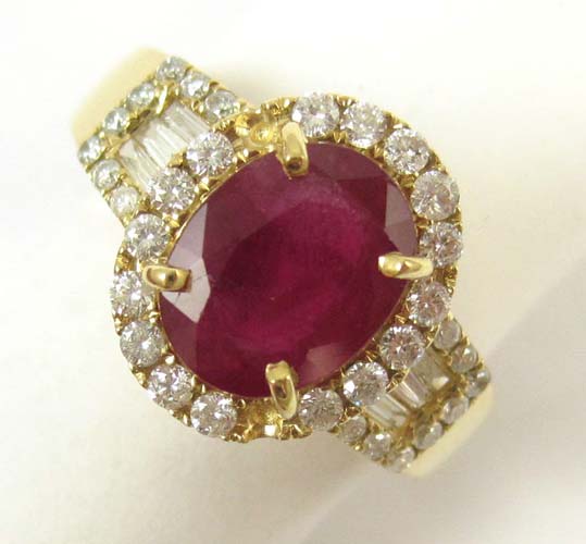 RUBY DIAMOND AND FOURTEEN KARAT