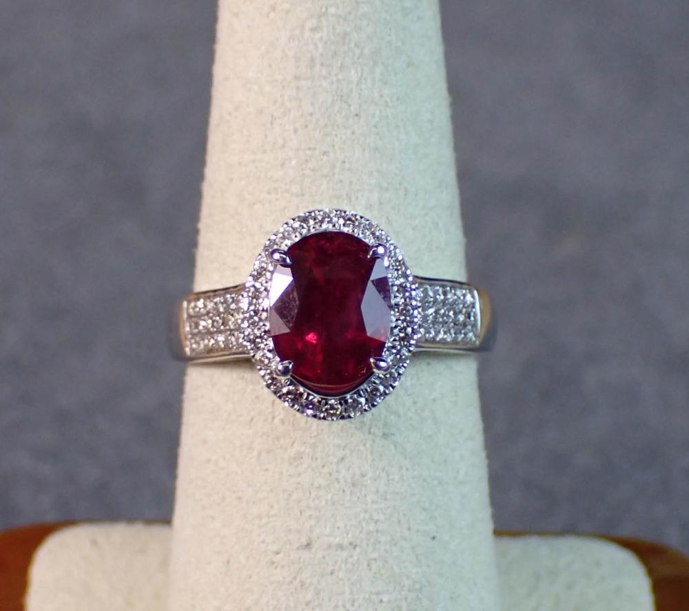 RUBY, DIAMOND AND FOURTEEN KARAT