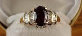 RUBY, DIAMOND AND GOLD RINGRUB