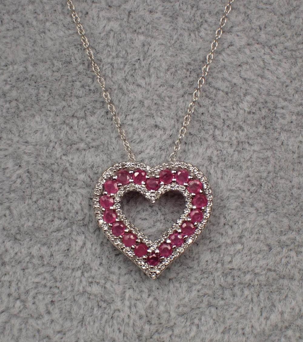 RUBY, DIAMOND AND WHITE GOLD