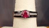 RUBY, DIAMOND AND WHITE GOLD R