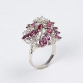 RUBY & DIAMOND COCKTAIL RING 1