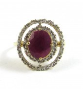 RUBY & DIAMOND RINGRUBY & DIAM