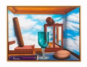 RUBY MAZUR SURREALIST OIL ON C