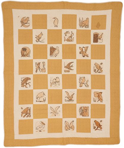 RUBY MCKIM PATTERN QUILT, BIRD