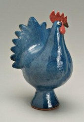Ruby Meaders stoneware rooster