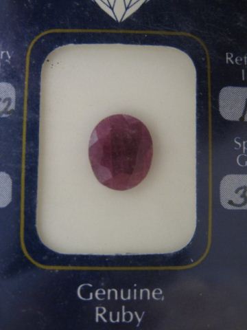 Ruby Oval 2 Carat Gem with