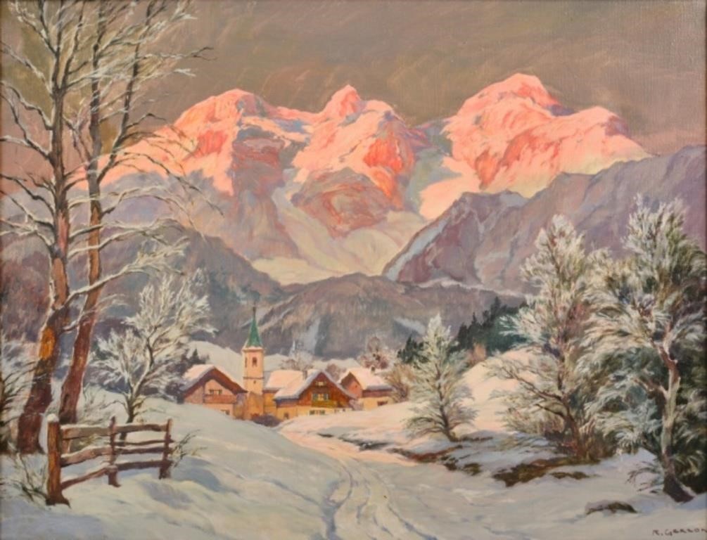 RUDOLF GERSON, OIL ON CANVAS,