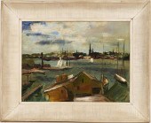 RUDOLF JACOBI OIL ON CANVAS PA