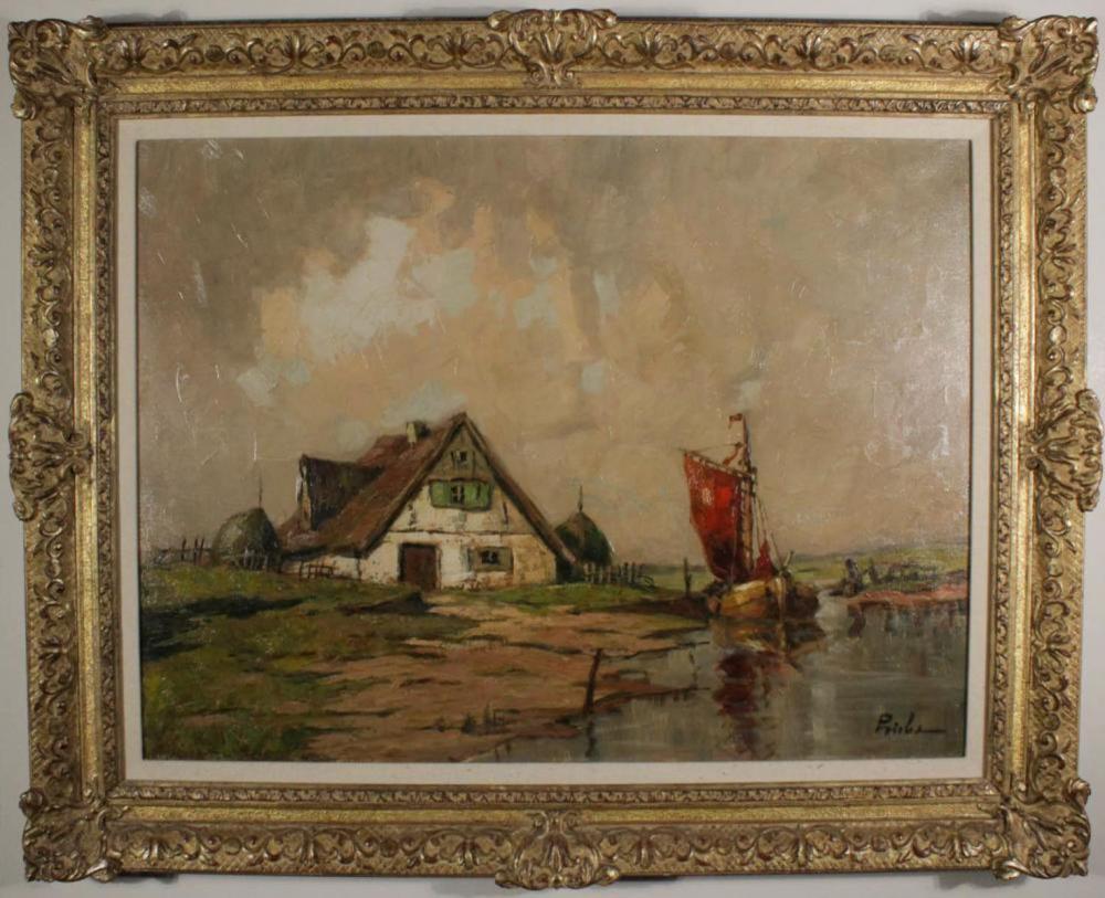 RUDOLF PRIEBE OIL ON CANVASRUDOLF