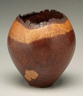 Rudy Osolnik vase, redwood bur