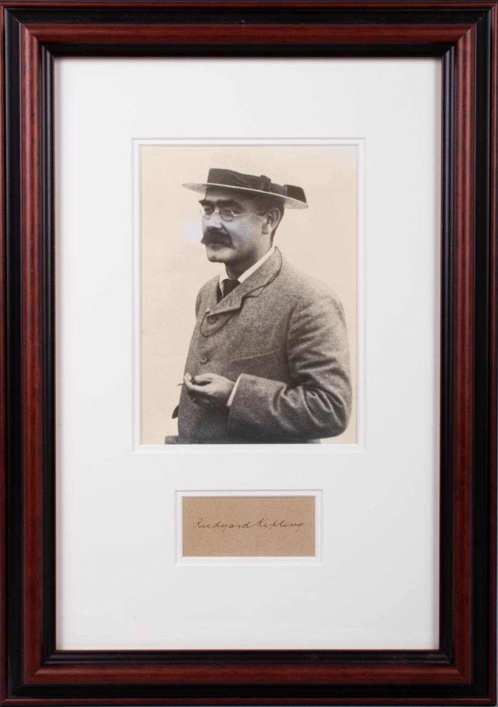 RUDYARD KIPLING CUT SIGNATURE