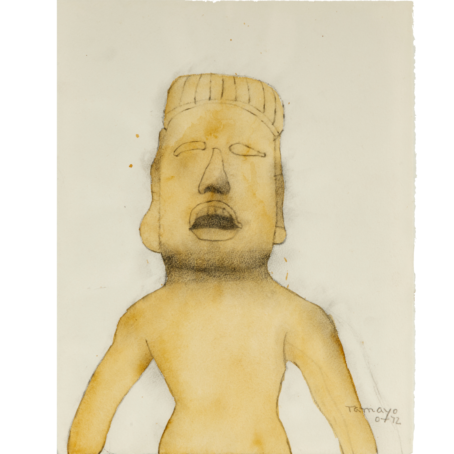RUFINO TAMAYO, PENCIL, WATERCOLOR