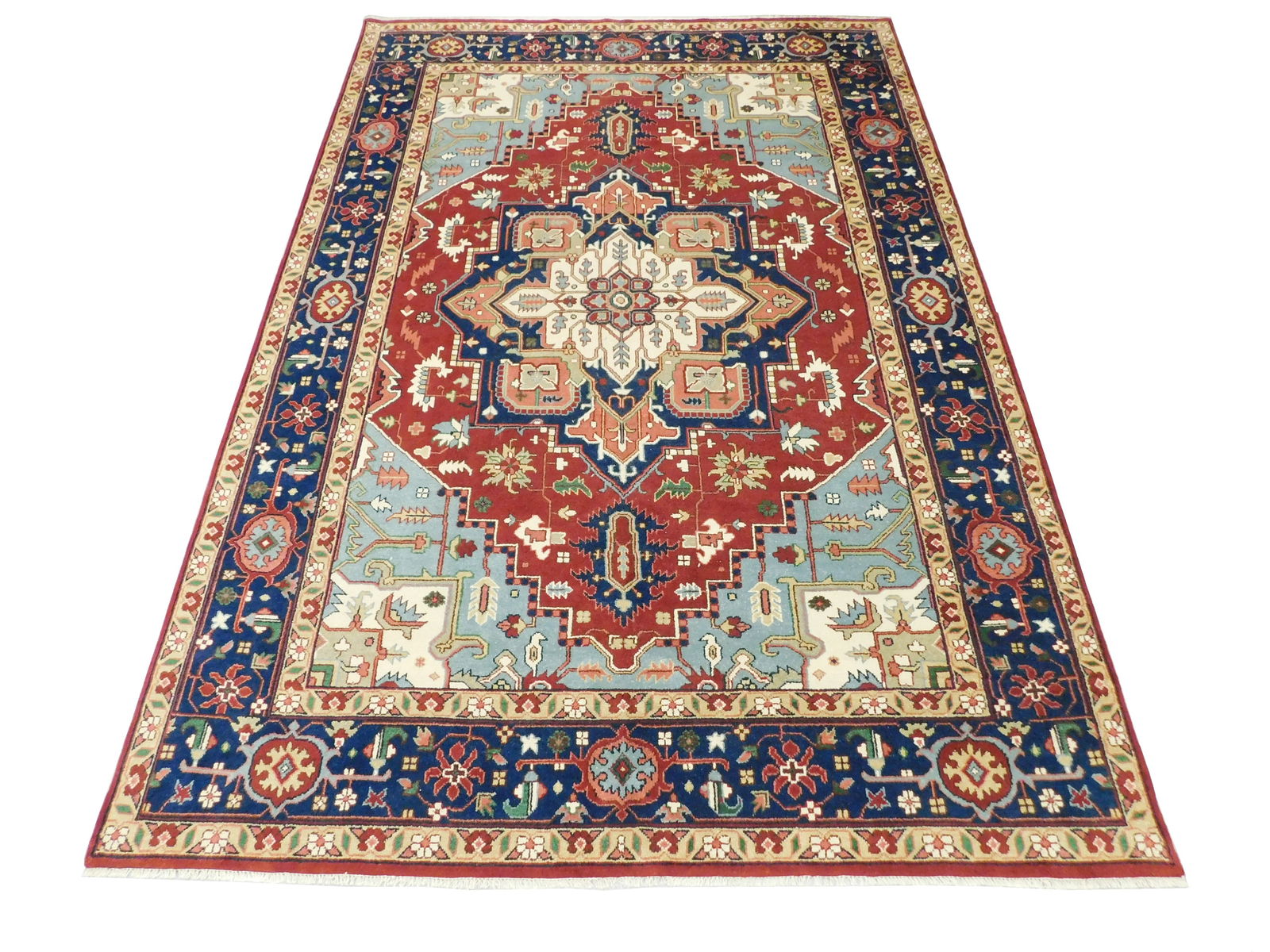 RUG: AGRA SERAPI, 9' 8" X 14', WOOL