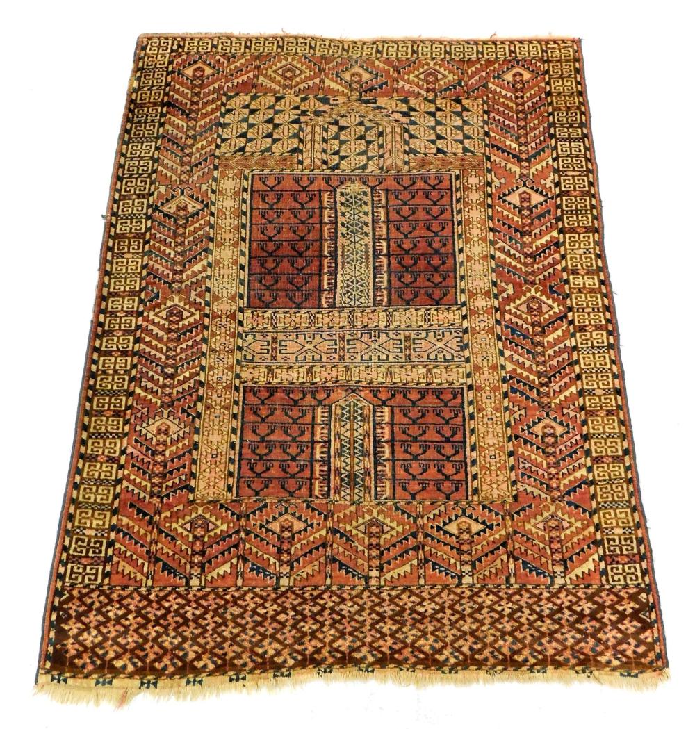 RUG: ANTIQUE BOKHARA PRAYER RUG, 3'
