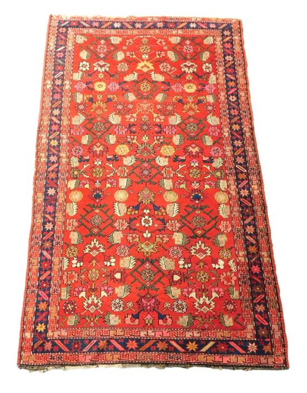 RUG: ANTIQUE CAUCASIAN KARABAGH, 4'