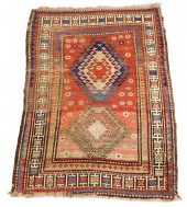 RUG: ANTIQUE CAUCASIAN KAZAK,