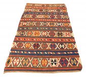 RUG: ANTIQUE CAUCASIAN KILIM,
