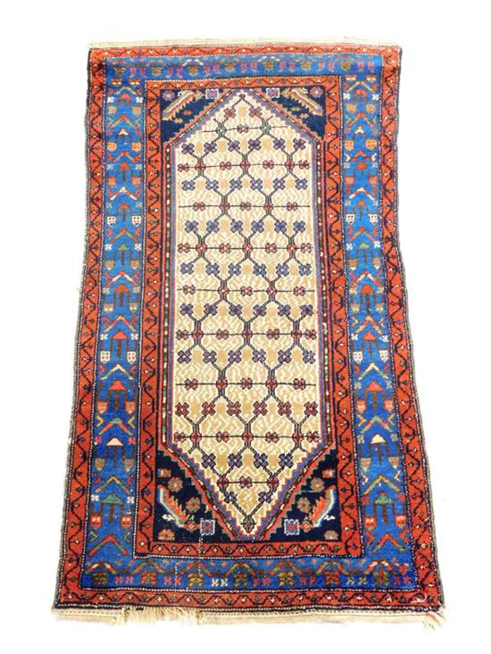 RUG: ANTIQUE PERSIAN HAMADAN, 6' 6"