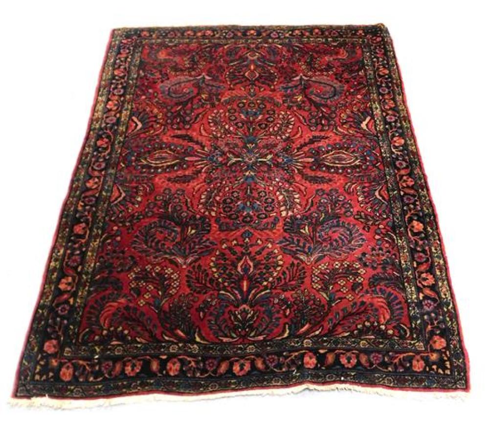 RUG: ANTIQUE PERSIAN PAINTED SAROUK
