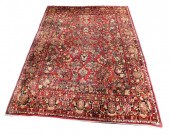 RUG: ANTIQUE PERSIAN PAINTED S