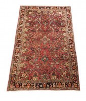 RUG: ANTIQUE PERSIAN SAROUK, 6
