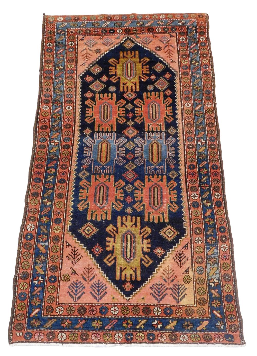 RUG: ANTIQUE PERSIAN SENNA HAMADAN,