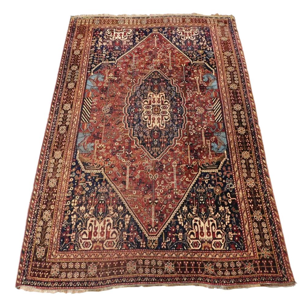 RUG: ANTIQUE SOUTHWEST PERSIAN,