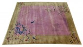 RUG: CHINESE ART DECO, 8' 7" X