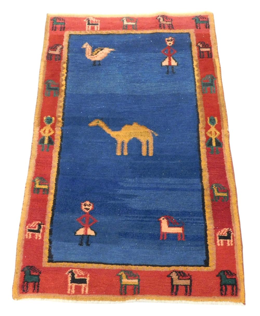 RUG: INDO TRIBAL SCATTER RUG, 59” X