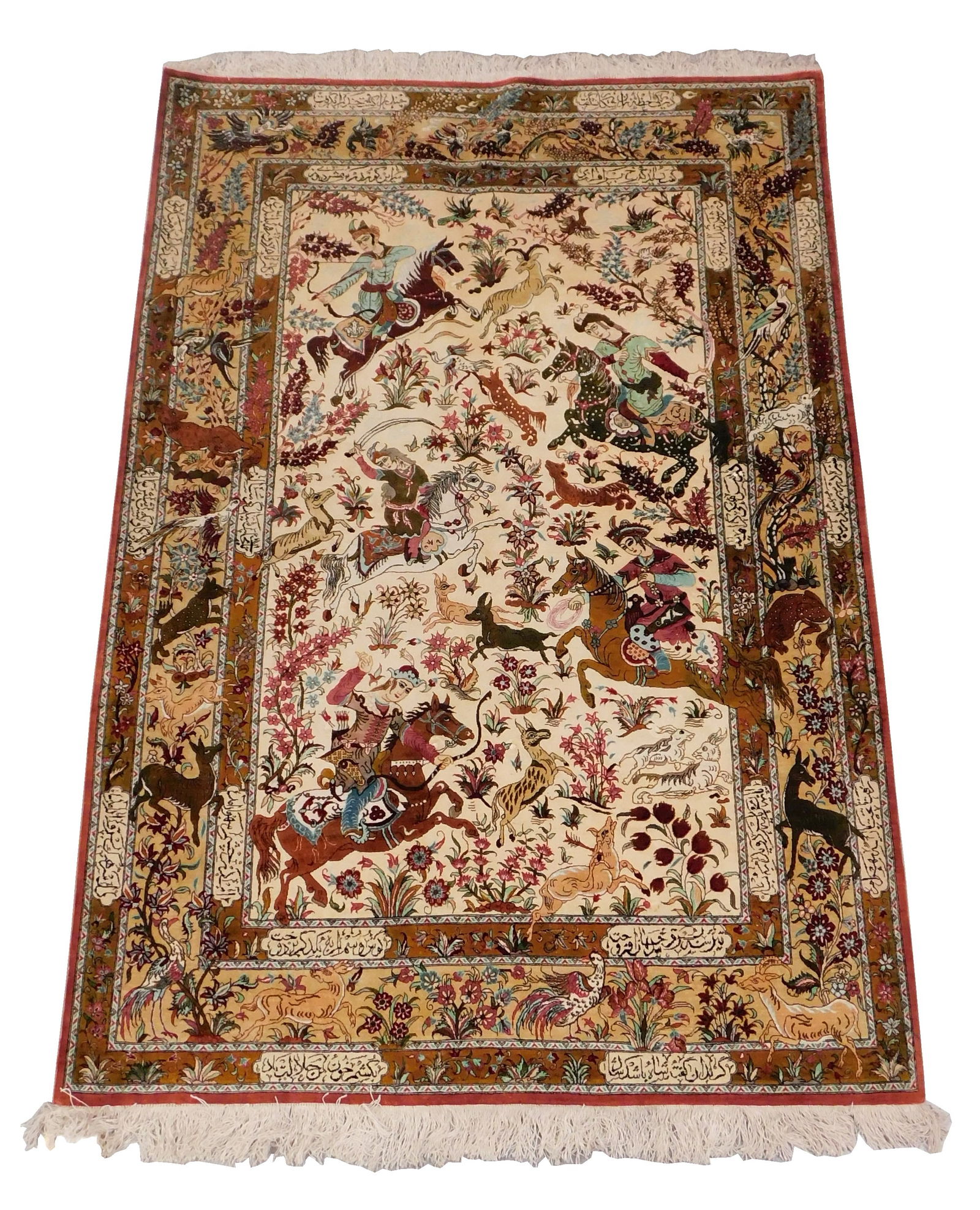 RUG: IRANIAN SILK SCATTER RUG, 4'