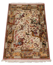 RUG: IRANIAN SILK SCATTER RUG,