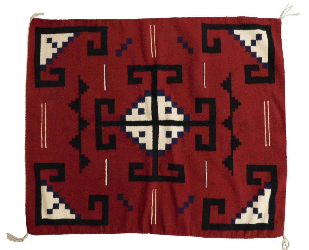 RUG: NAVAJO RUG "TWO GREY HILLS"